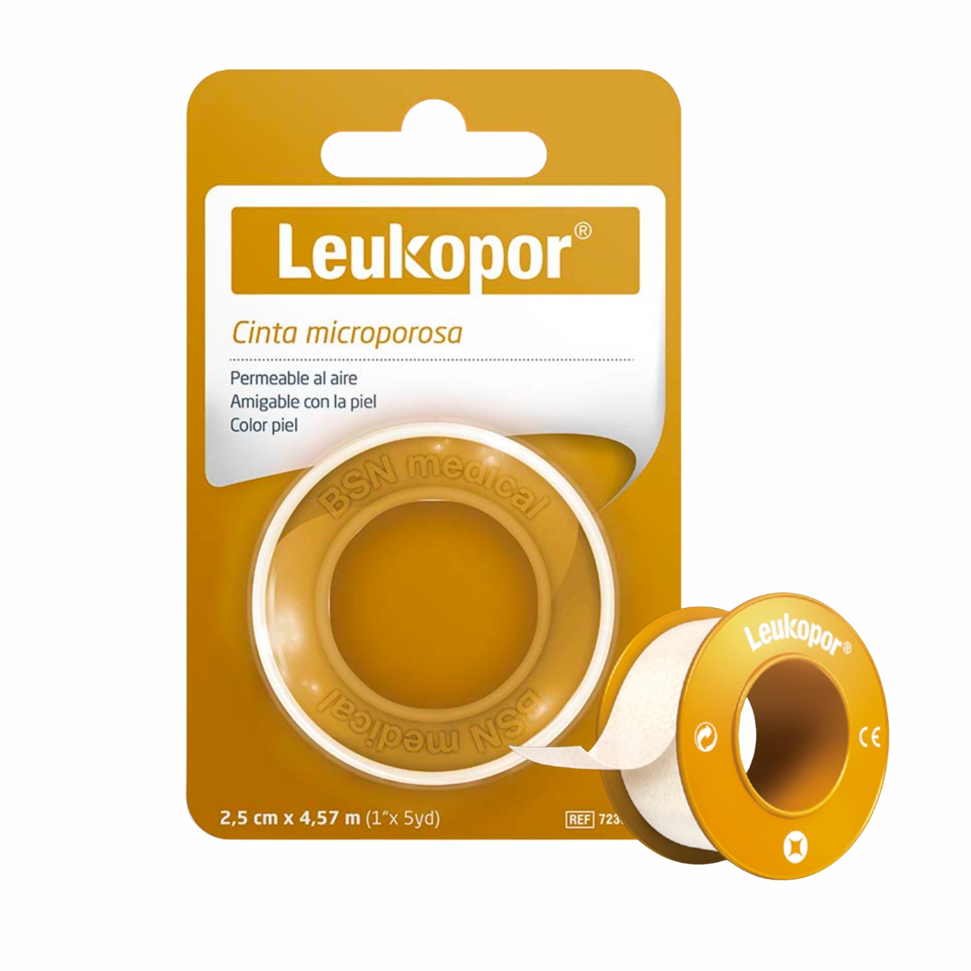 Cinta Microporosa Leukopor | 2,5 cm x 4,57 m