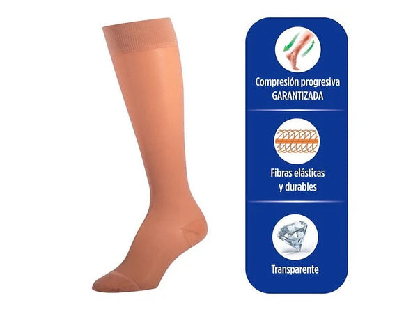 Media de Compresión No-Varix 15–20 mmHg