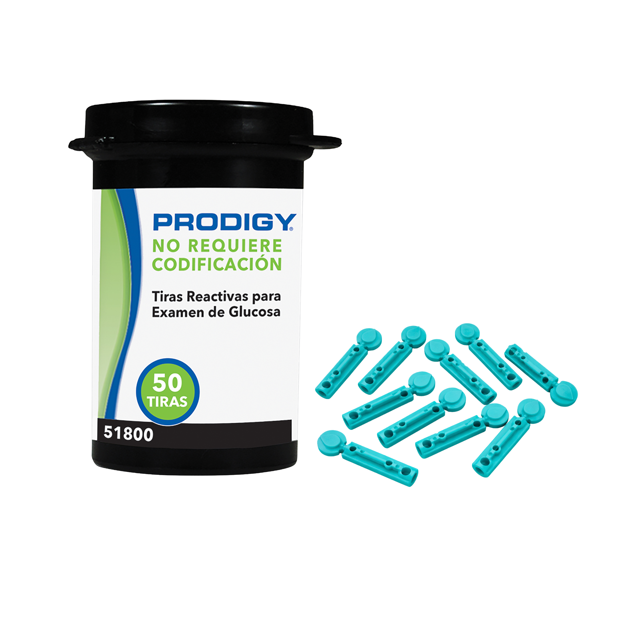 50 Tiras Reactivas Prodigy + 100 Lancetas