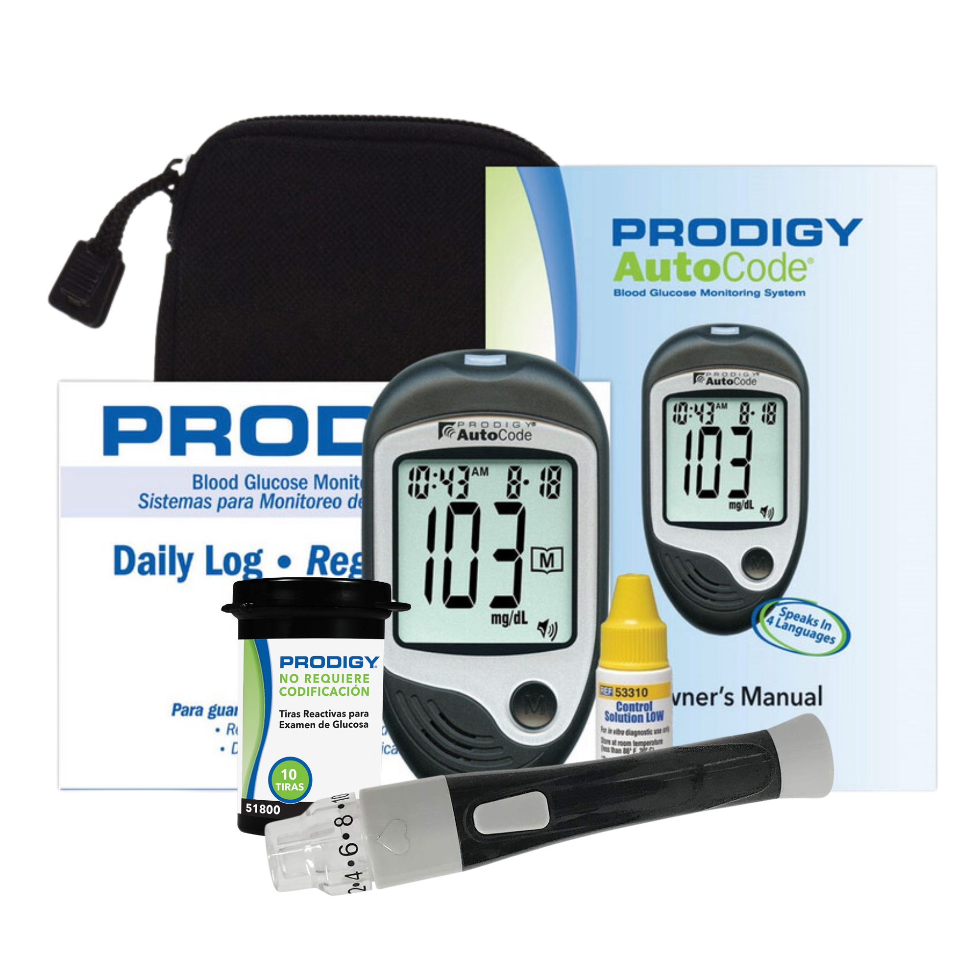 Glucometro Prodigy Autocode | Kit Inicial