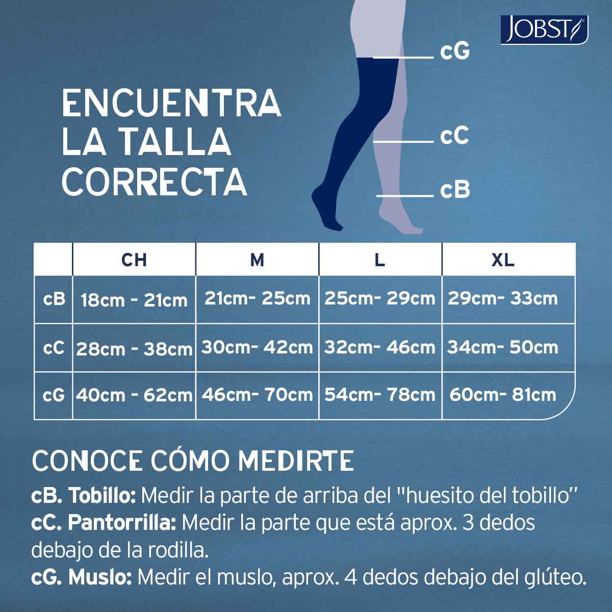 Calcetín Compresivo Jobst For Men 15-20 mmHg Muslo