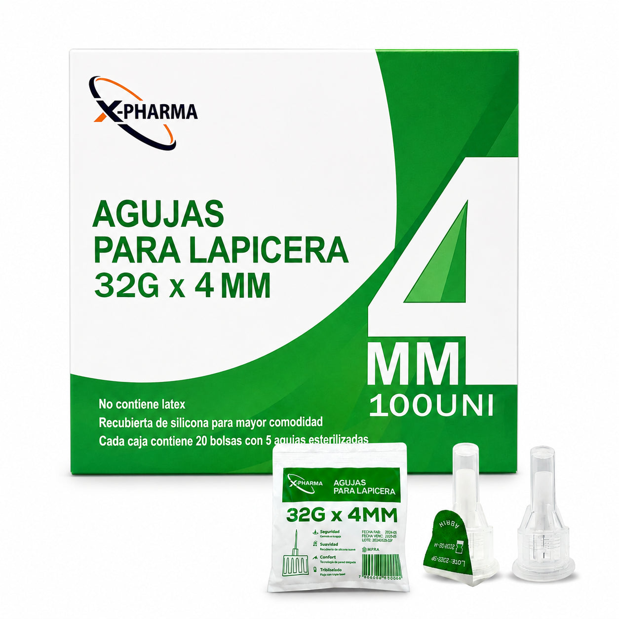 Agujas para Lapicera Universal 32G x 4 mm 100 unidades