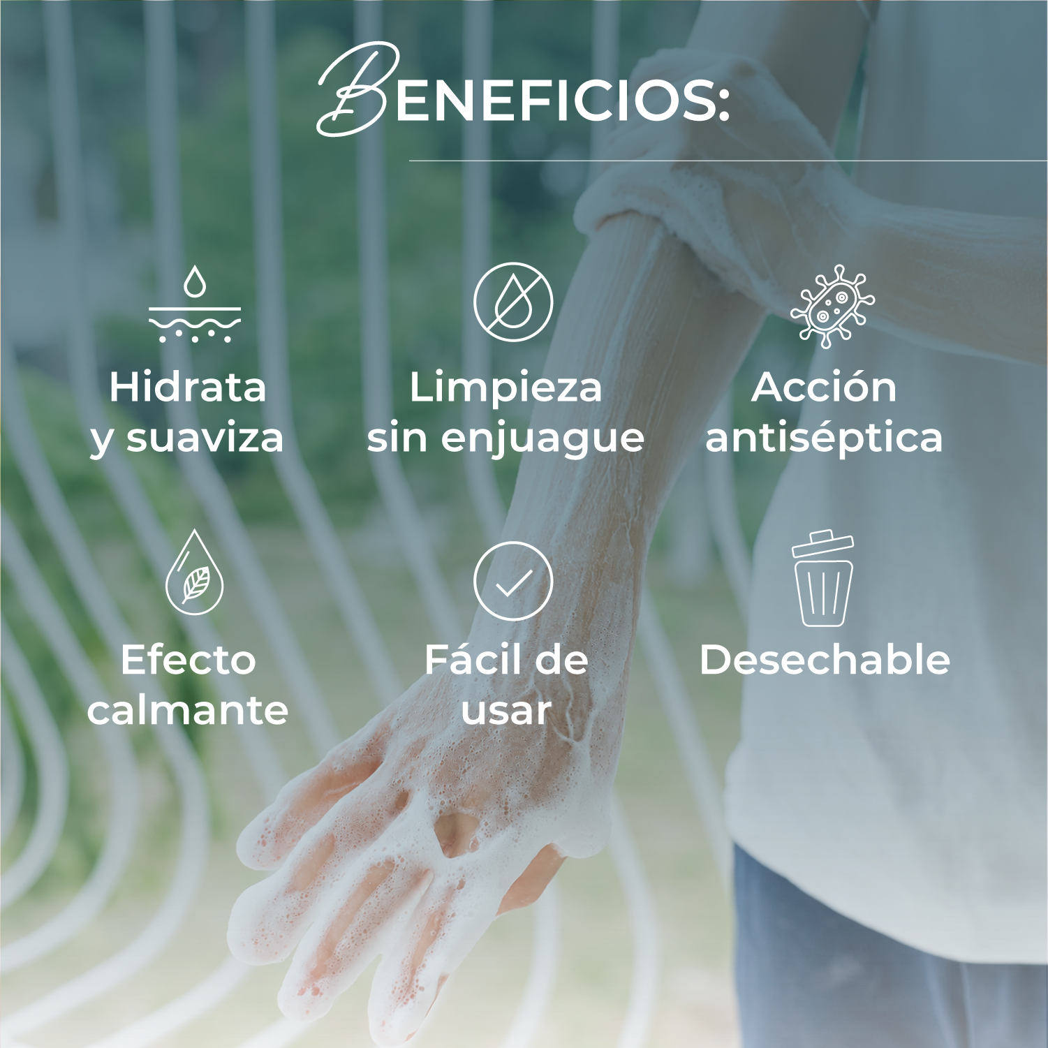 Paño Jabonoso Baño Fácil con Aloe Vera