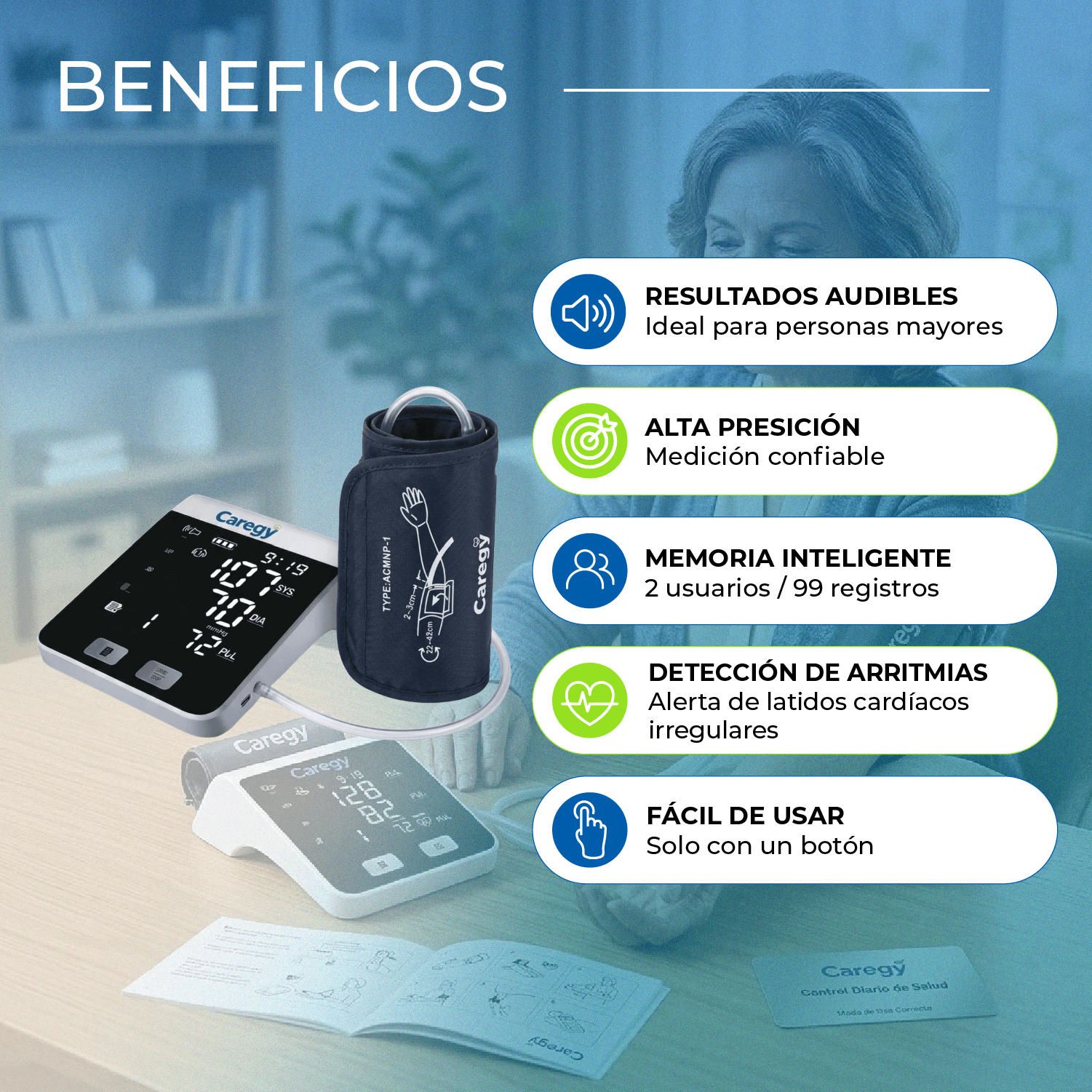 Tensiómetro de Brazo con Voz