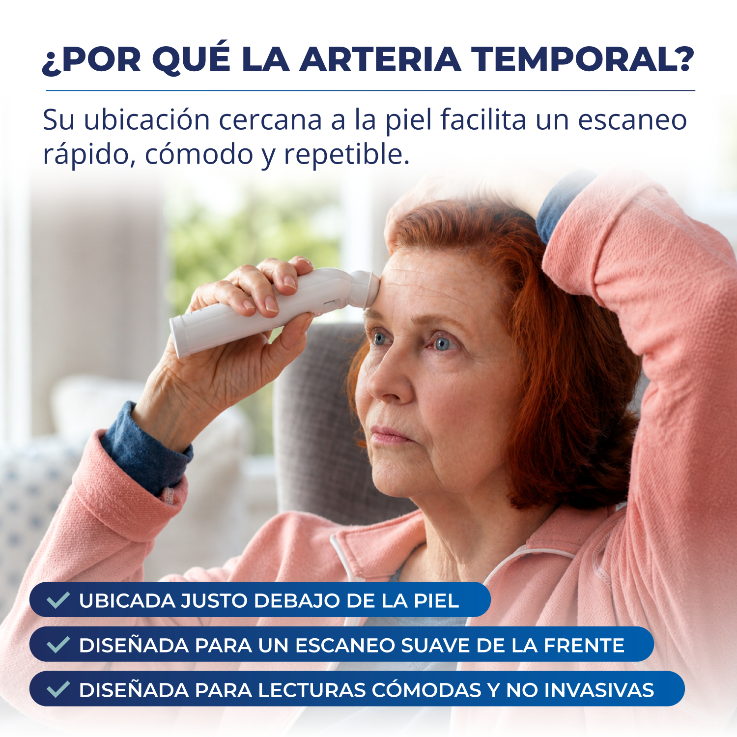 Termómetro Arteria Temporal Exergen TAT-2000C+ para Bebés, Niños y Adultos