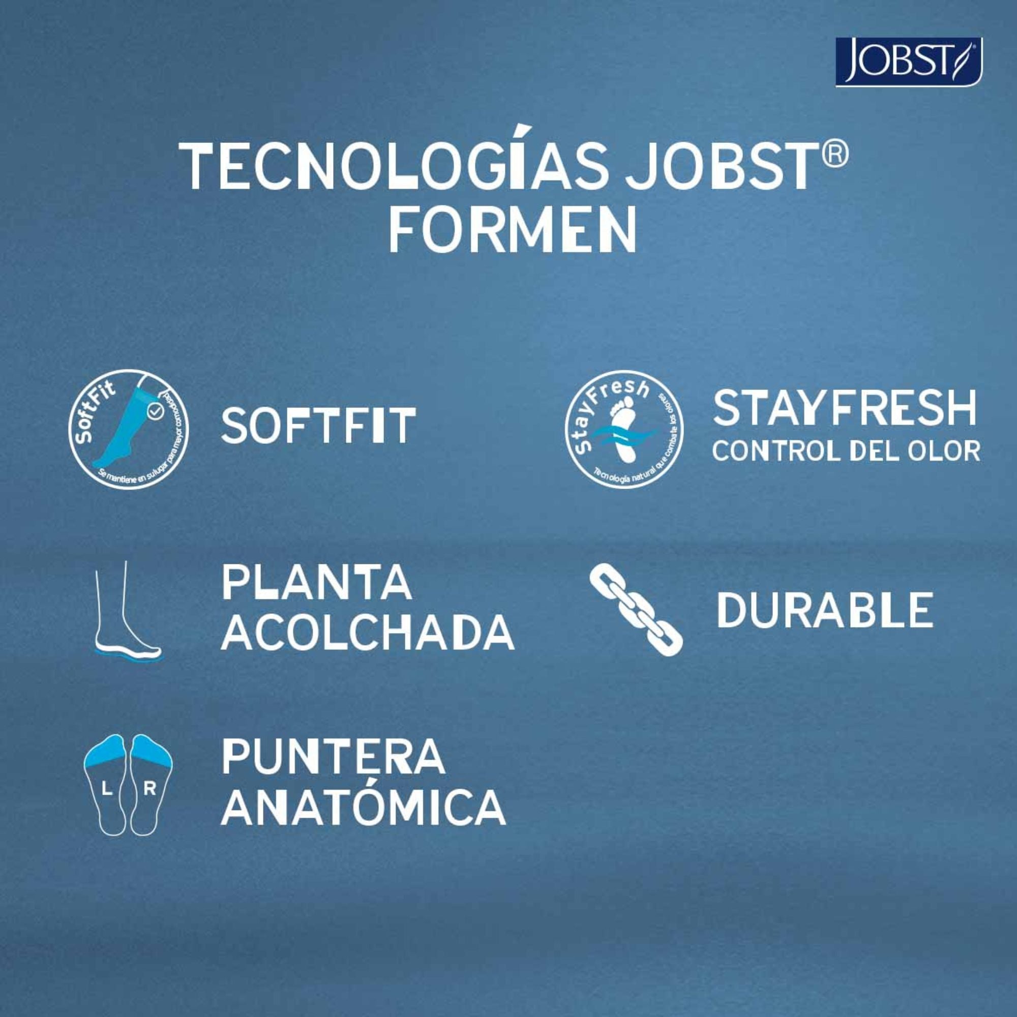 Calcetín Compresivo Jobst For Men 20-30 mmHg Rodilla
