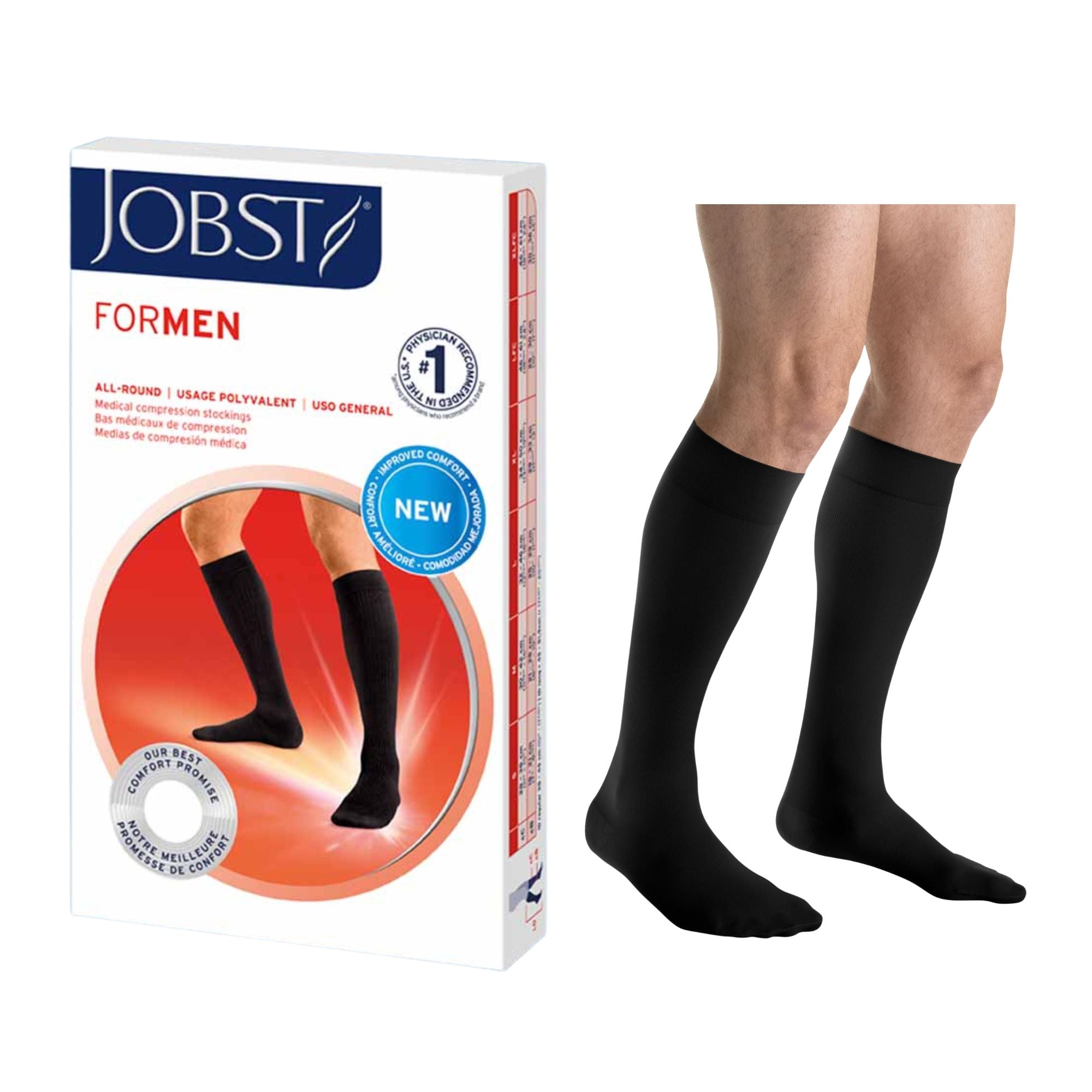Calcetín Compresivo Jobst For Men 20-30 mmHg Rodilla