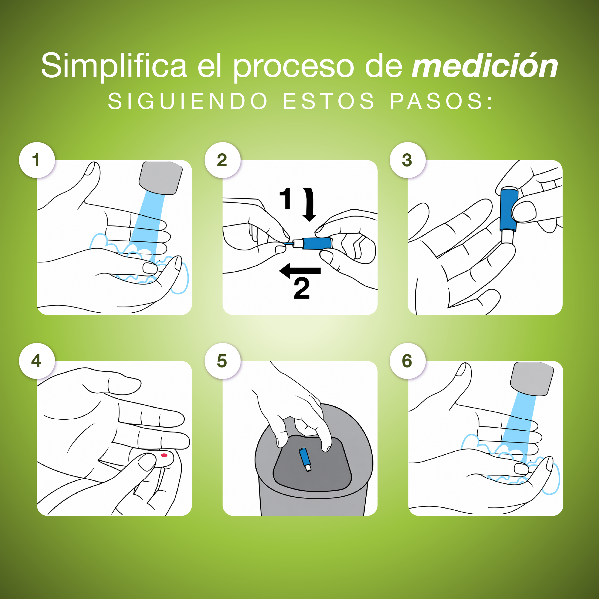 Lancetas de Seguridad MediSafe® Solo 28G x 1.5 mm caja 200 Unidades