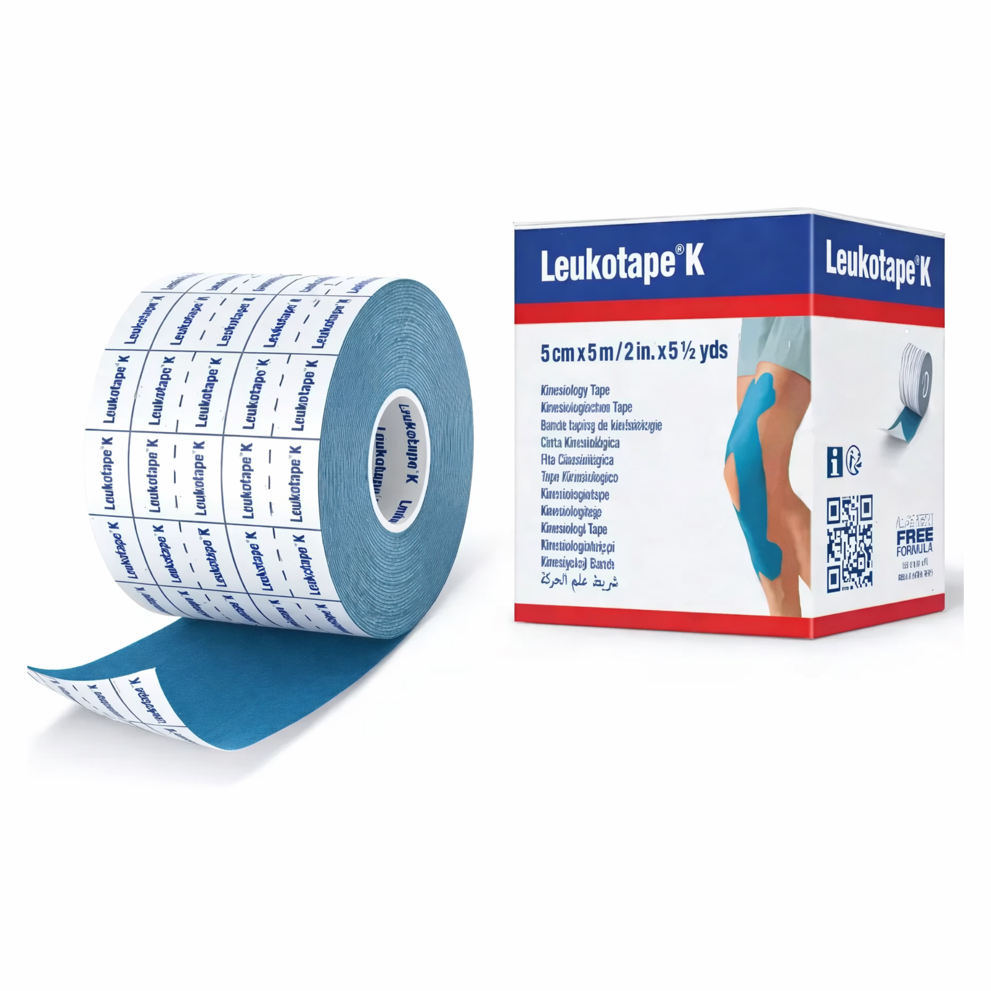 Cinta Kinesiológica Leukotape K Azul 5 cm x 5 m