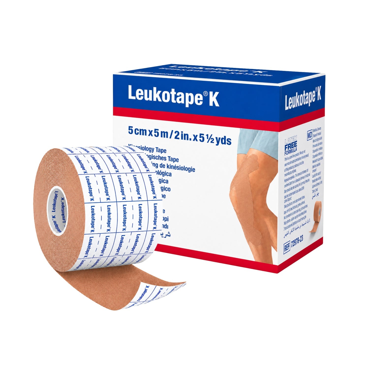Cinta Kinesiológica Leukotape K Beige 5 cm x 5 m