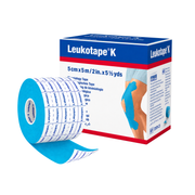 Cinta Kinesiológica Leukotape K Celeste 5 cm x 5 m