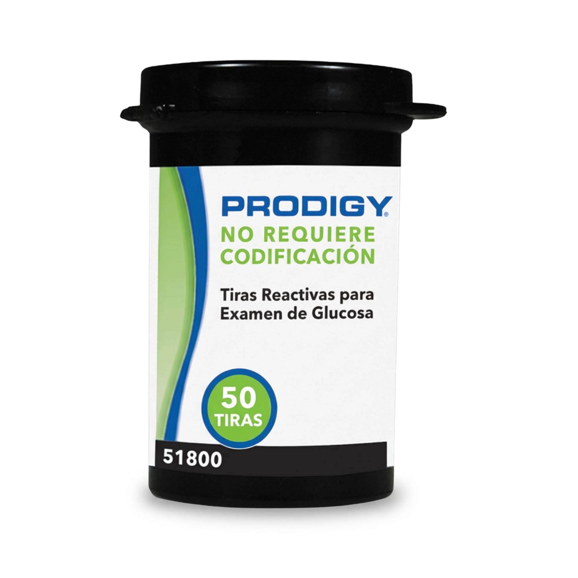 50 Tiras Reactivas Prodigy | Control Preciso de Glucosa en Casa