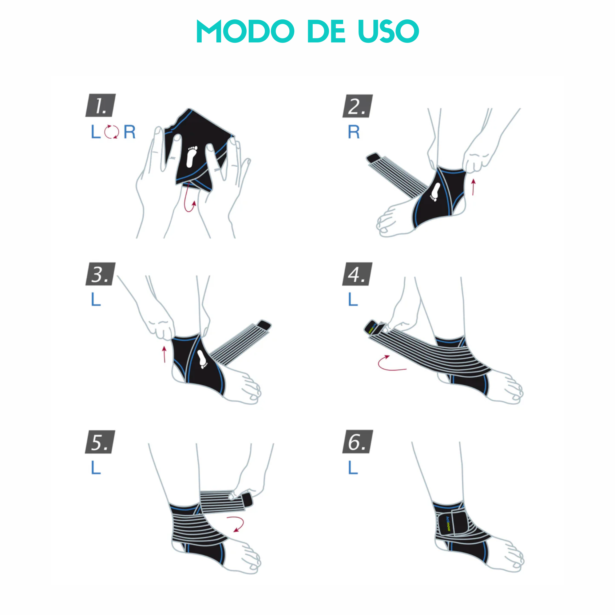 Tobillera Elastica Actimove Sport