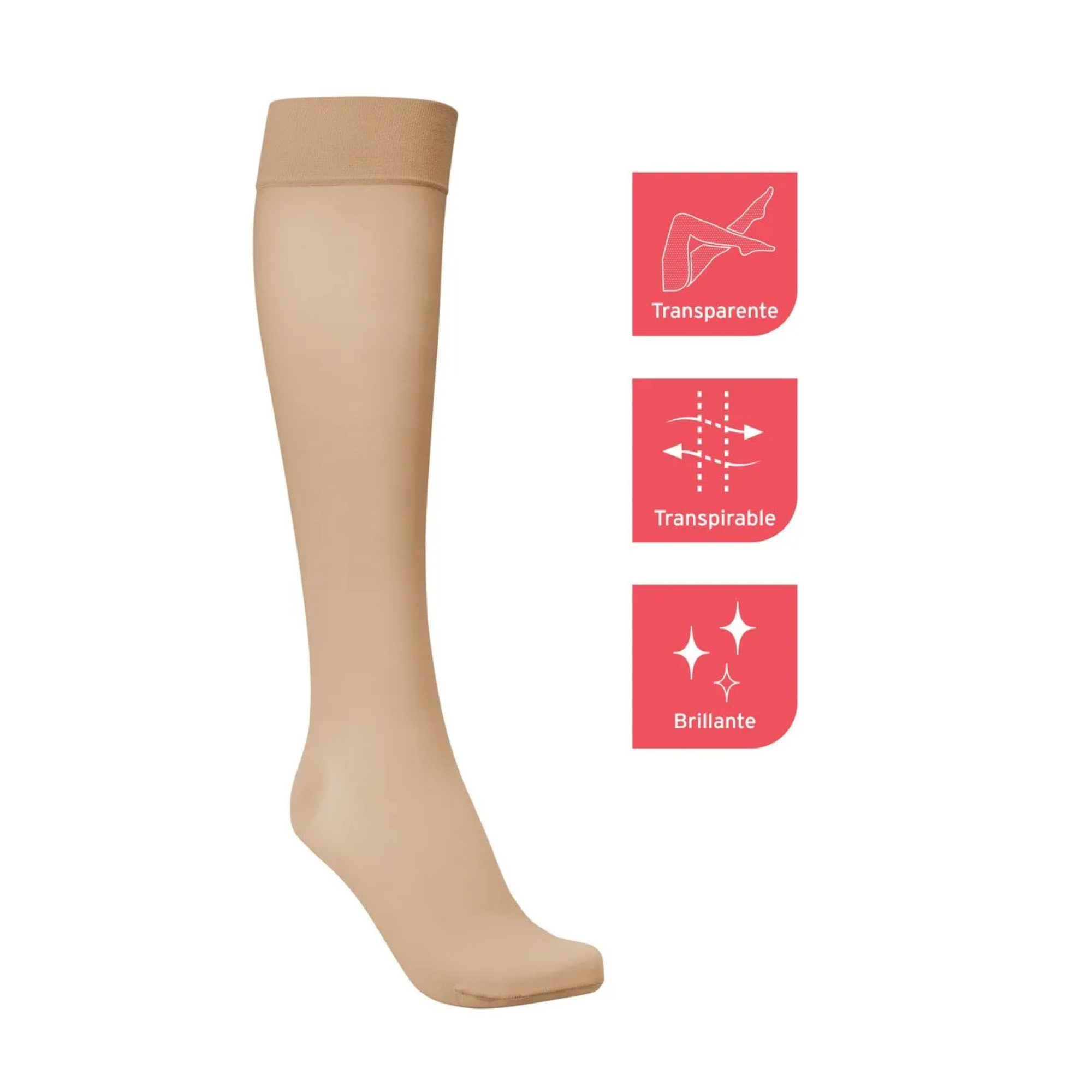 Media Compresiva Jobst Ultrasheer 20-30 mmHg Rodilla