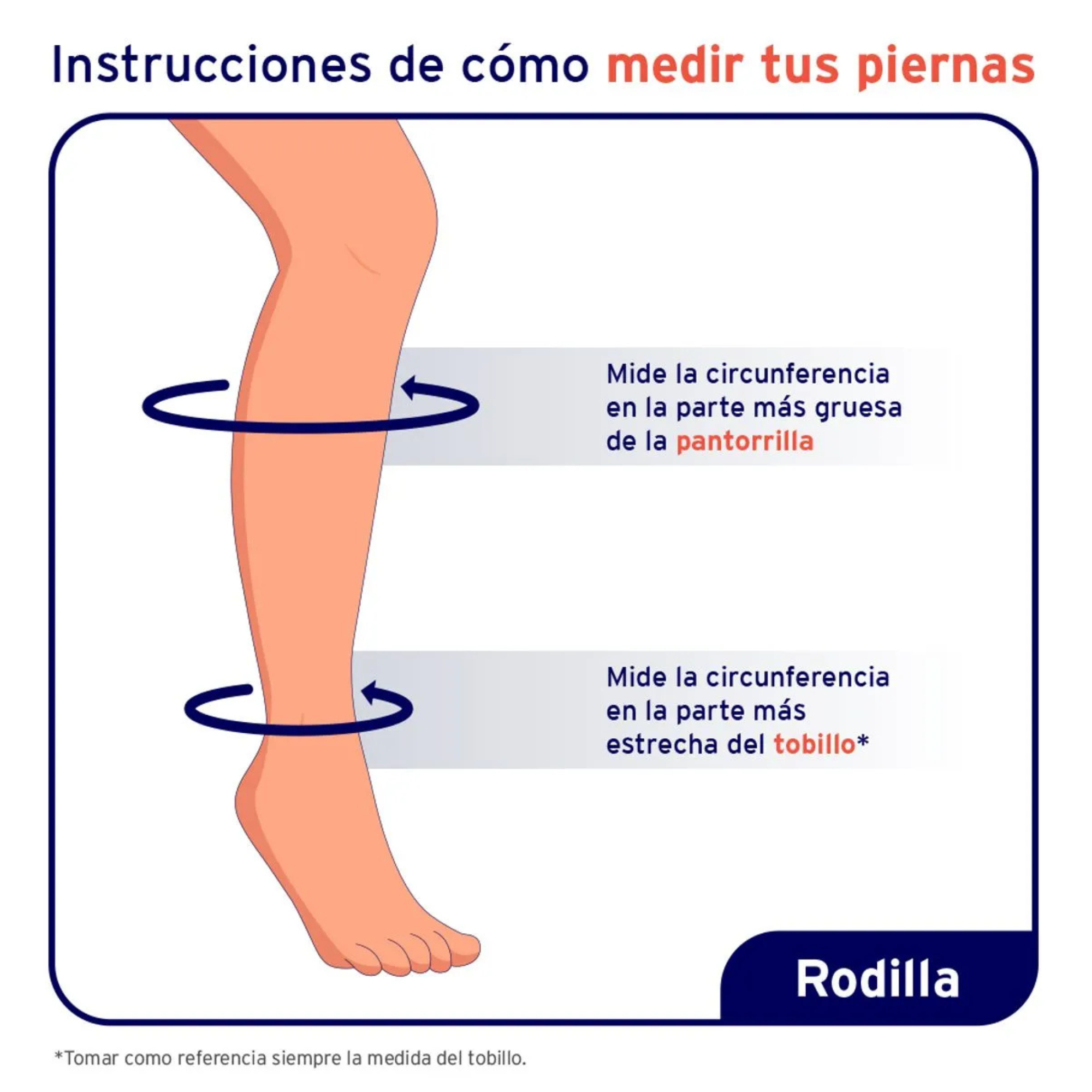 Media Compresiva Jobst Ultrasheer 20-30 mmHg Rodilla