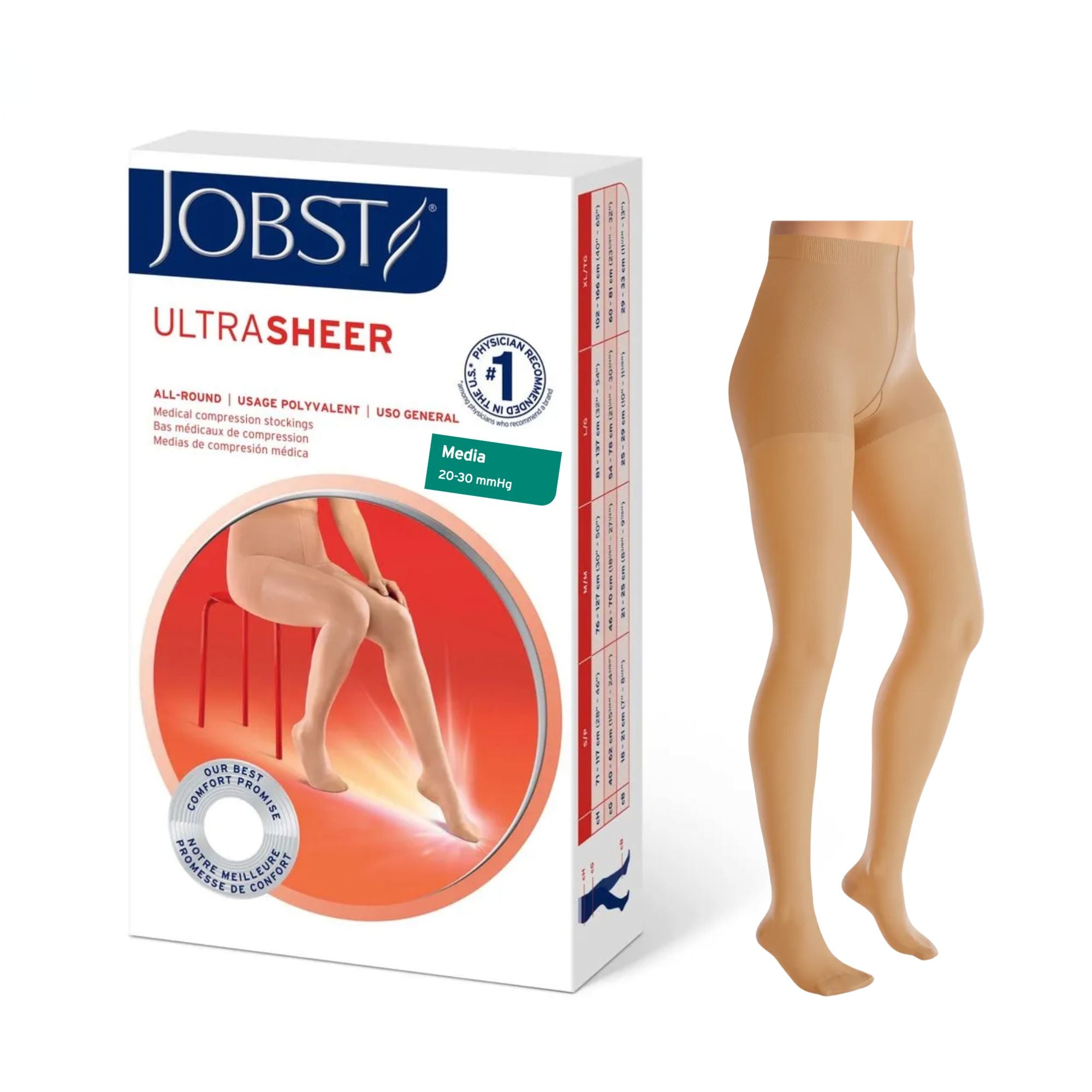 Media Compresiva Jobst Ultrasheer 20-30 mmHg Panty