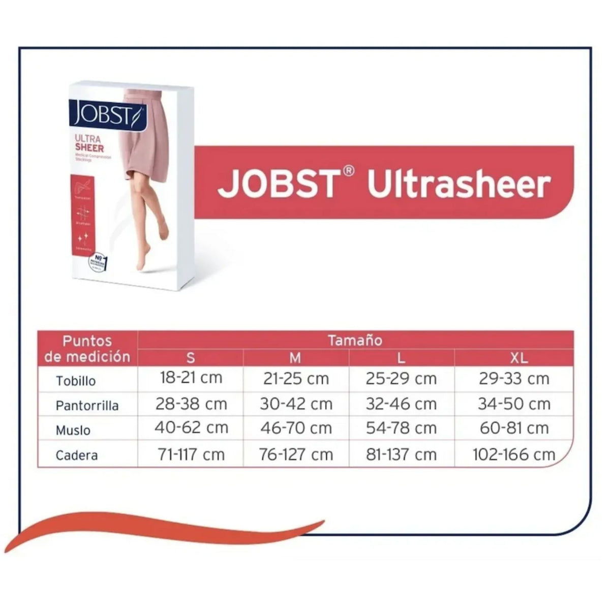 Media Compresiva Jobst Ultrasheer 15-20 mmHg Panty