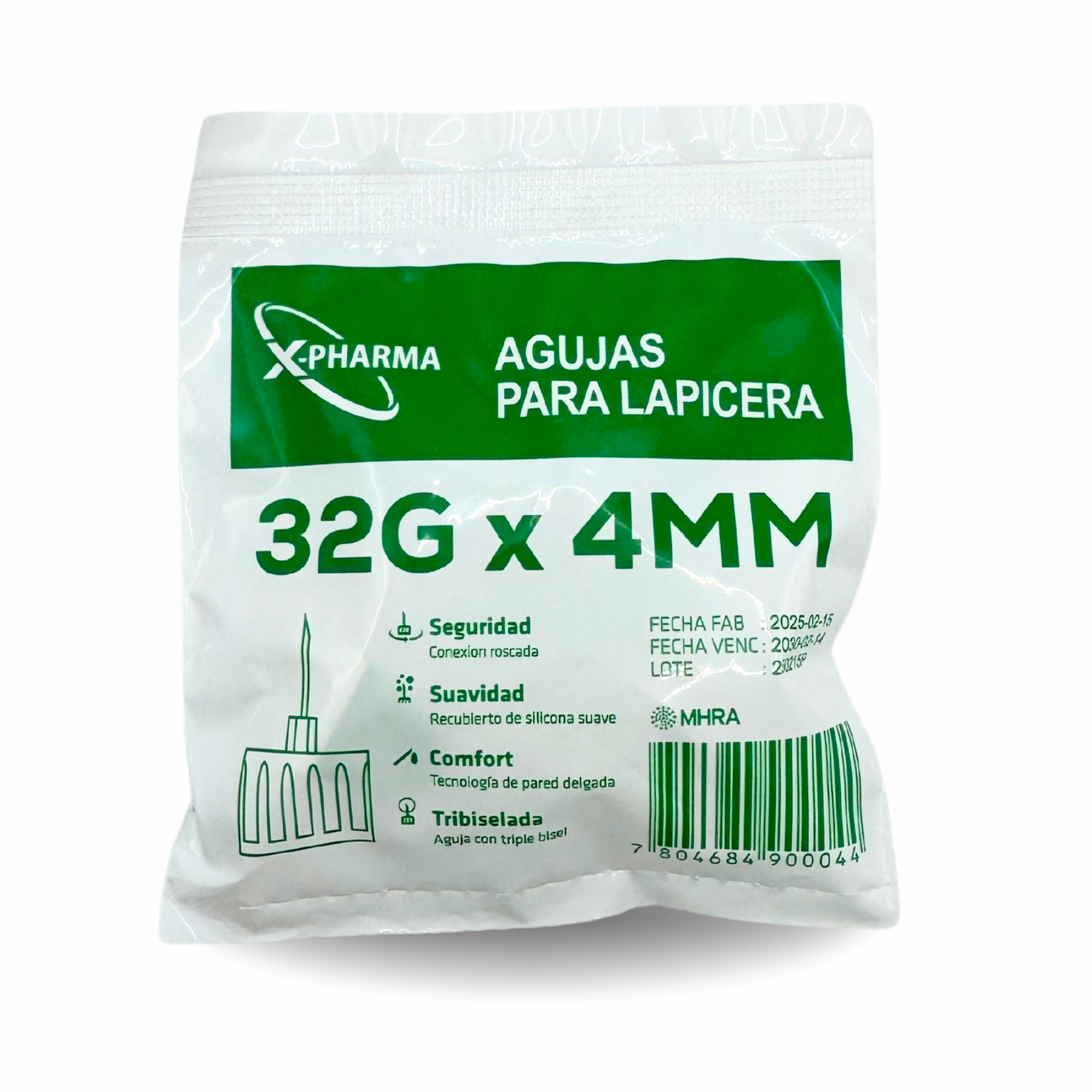 Agujas para Lapicera Universal 32G x 4 mm 100 unidades