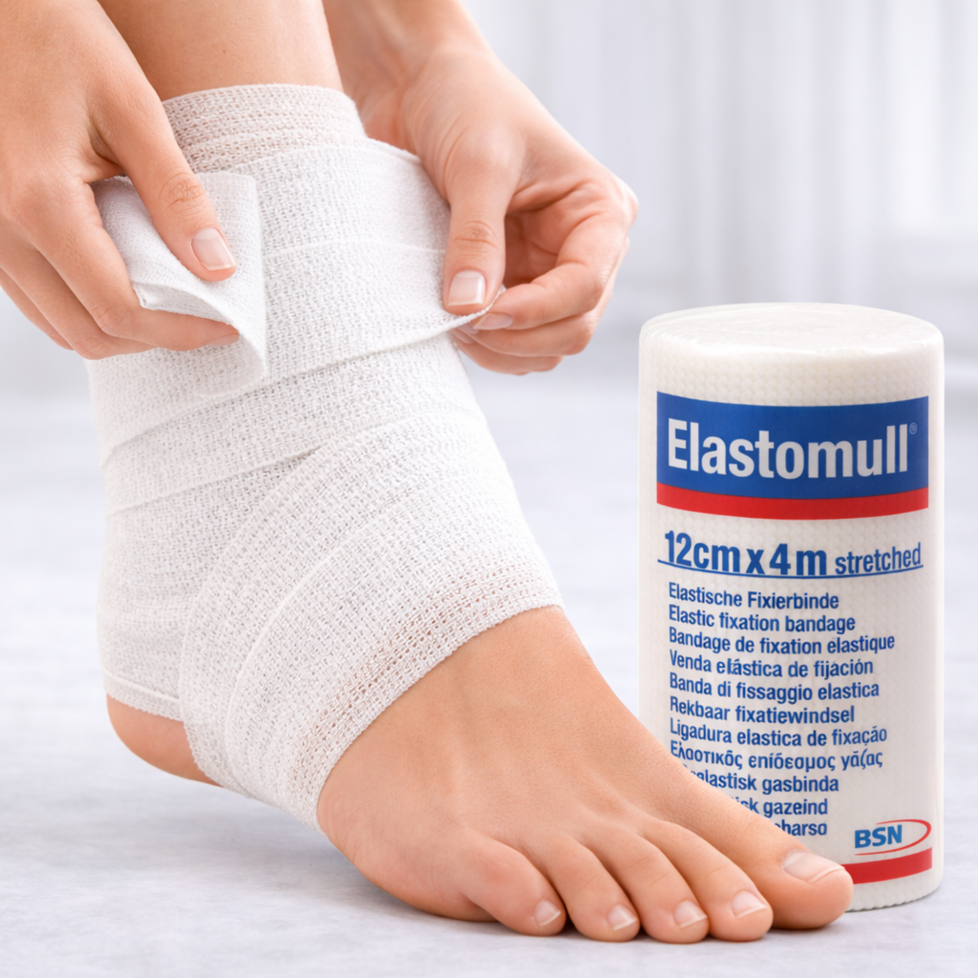 Elastomull Leukoplast 12 cm x 4 m unidad