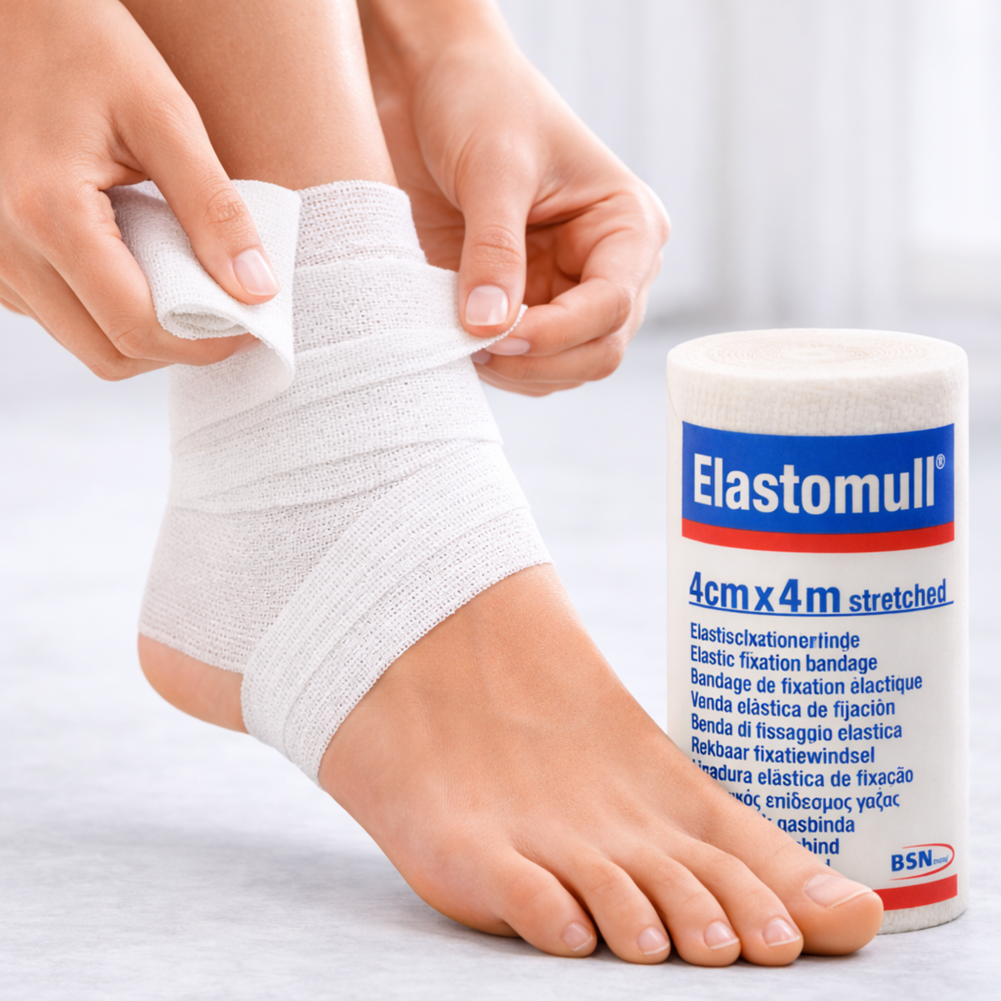 Elastomull Leukoplast 4 cm x 4 m unidad
