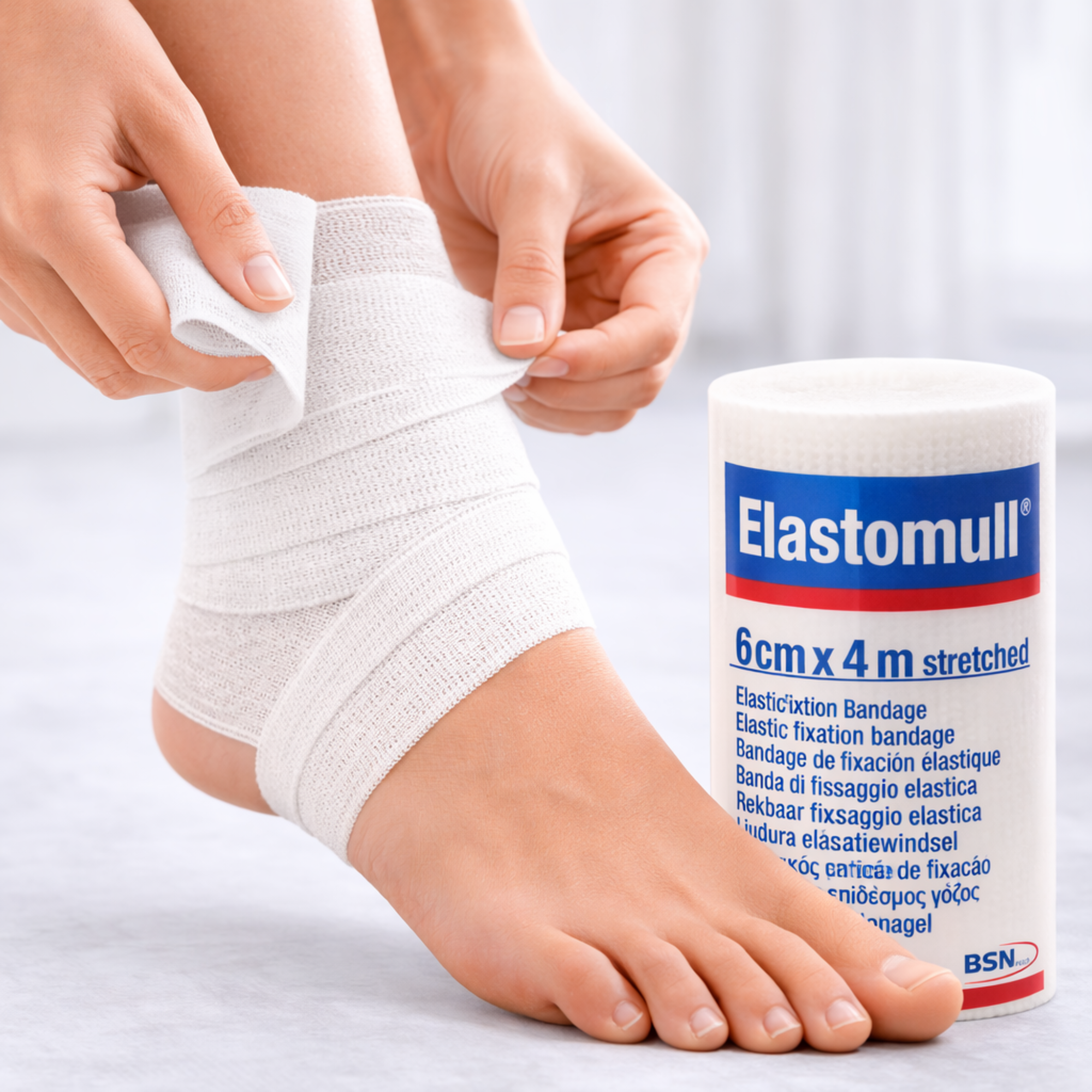 Elastomull Leukoplast 6 cm x 4 m unidad