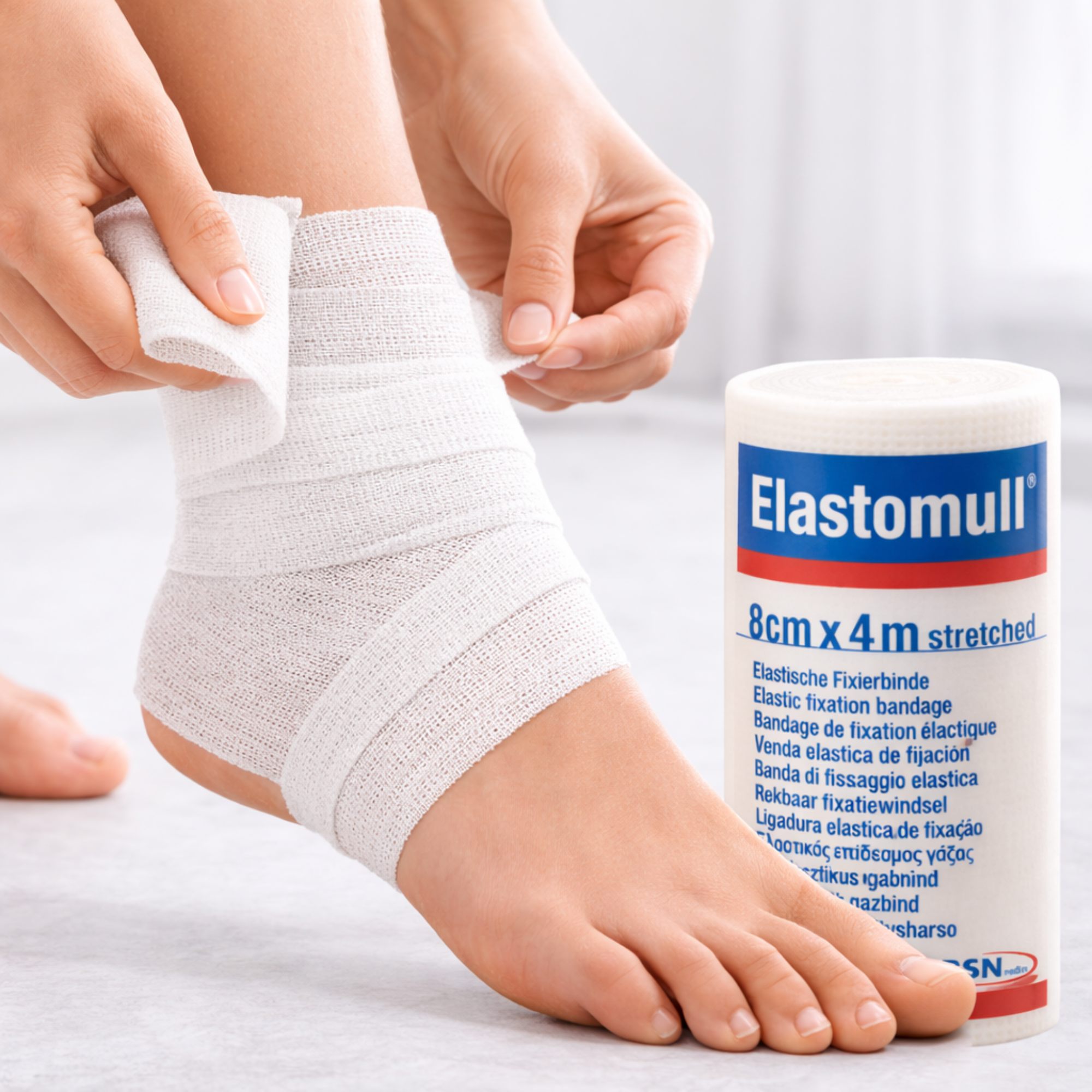Elastomull Leukoplast 8 cm x 4 m unidad