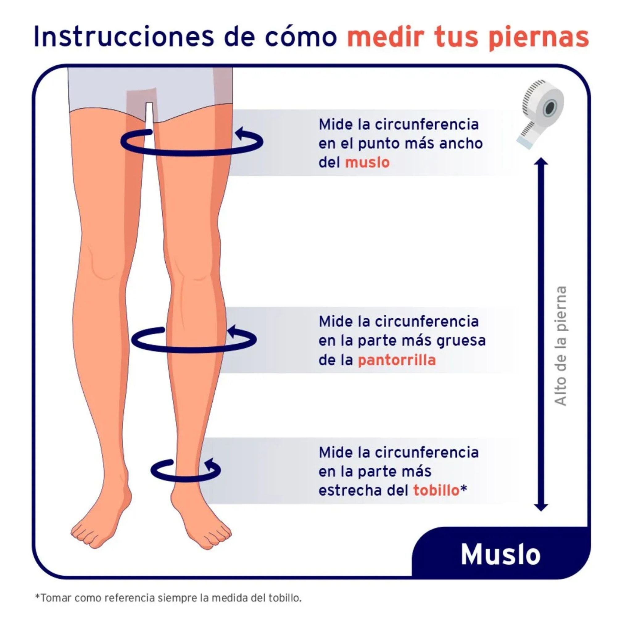 Calcetín Compresivo Jobst For Men 20-30 mmHg Muslo