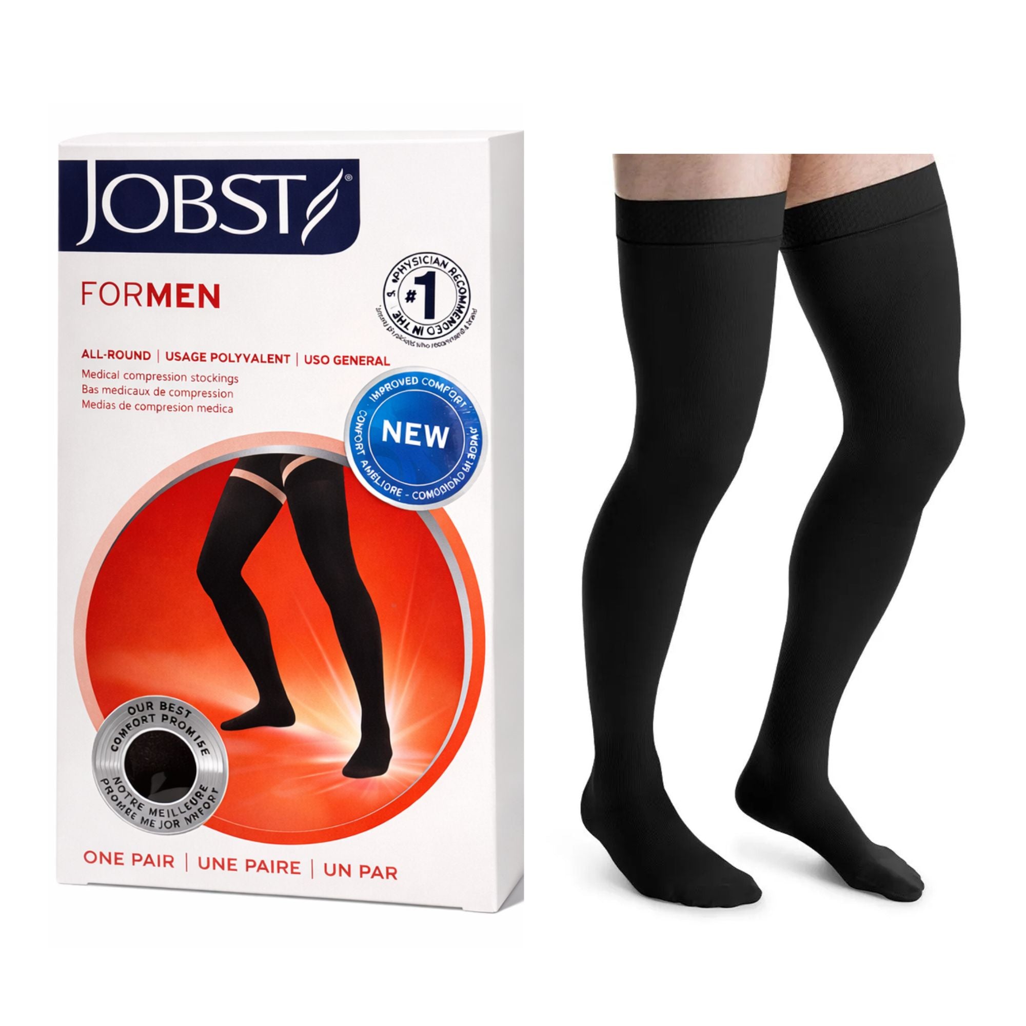 Calcetín Compresivo Jobst For Men 15-20 mmHg Muslo