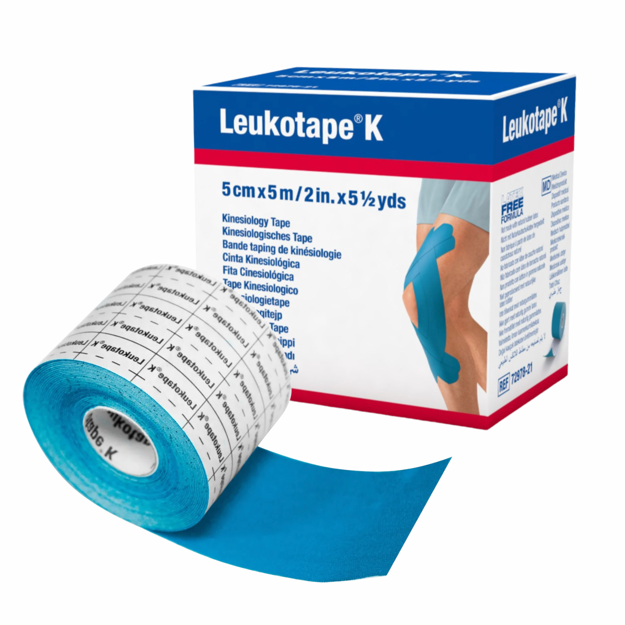Cinta Kinesiológica Leukotape K Celeste 5 cm x 5 m