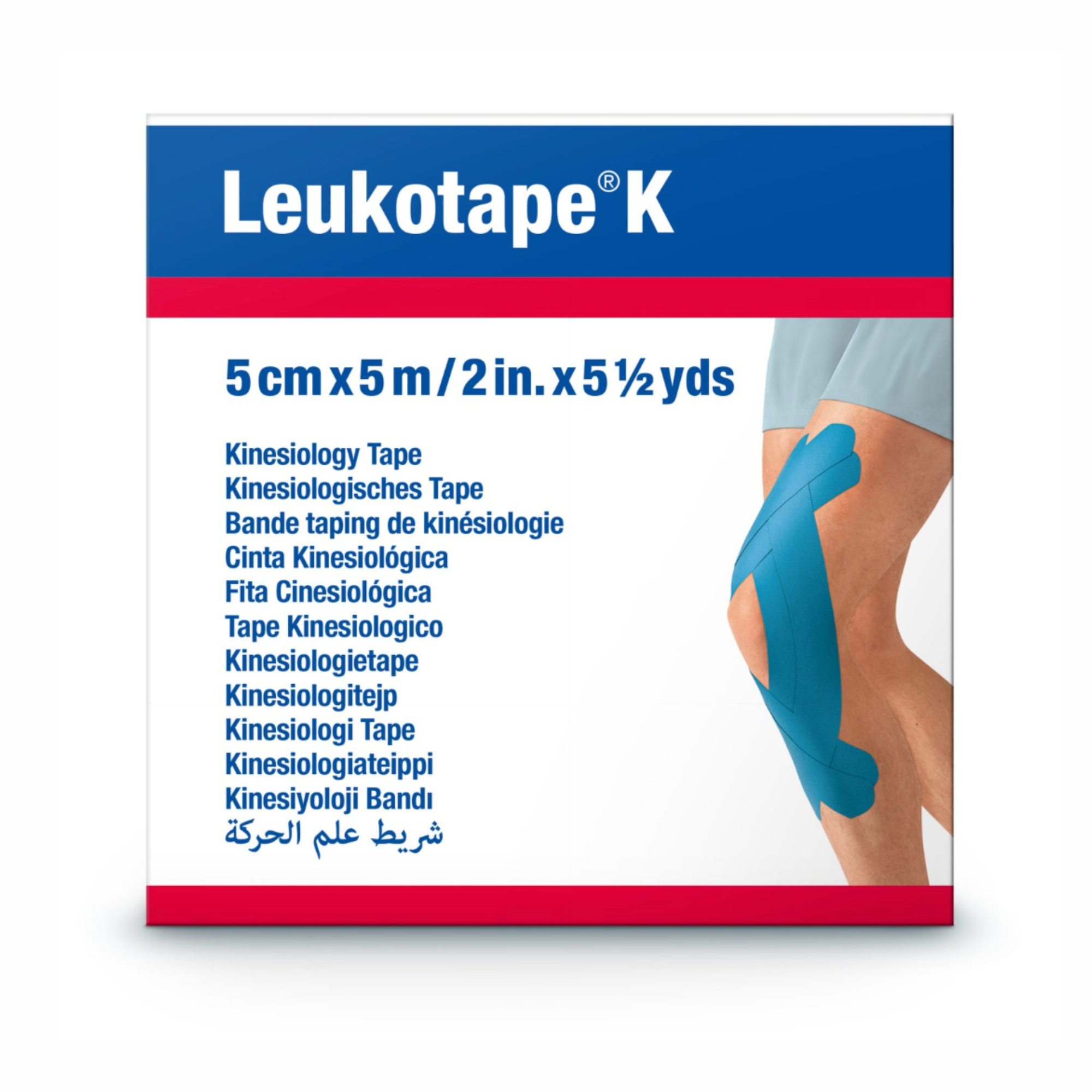 Cinta Kinesiológica Leukotape K Celeste 5 cm x 5 m