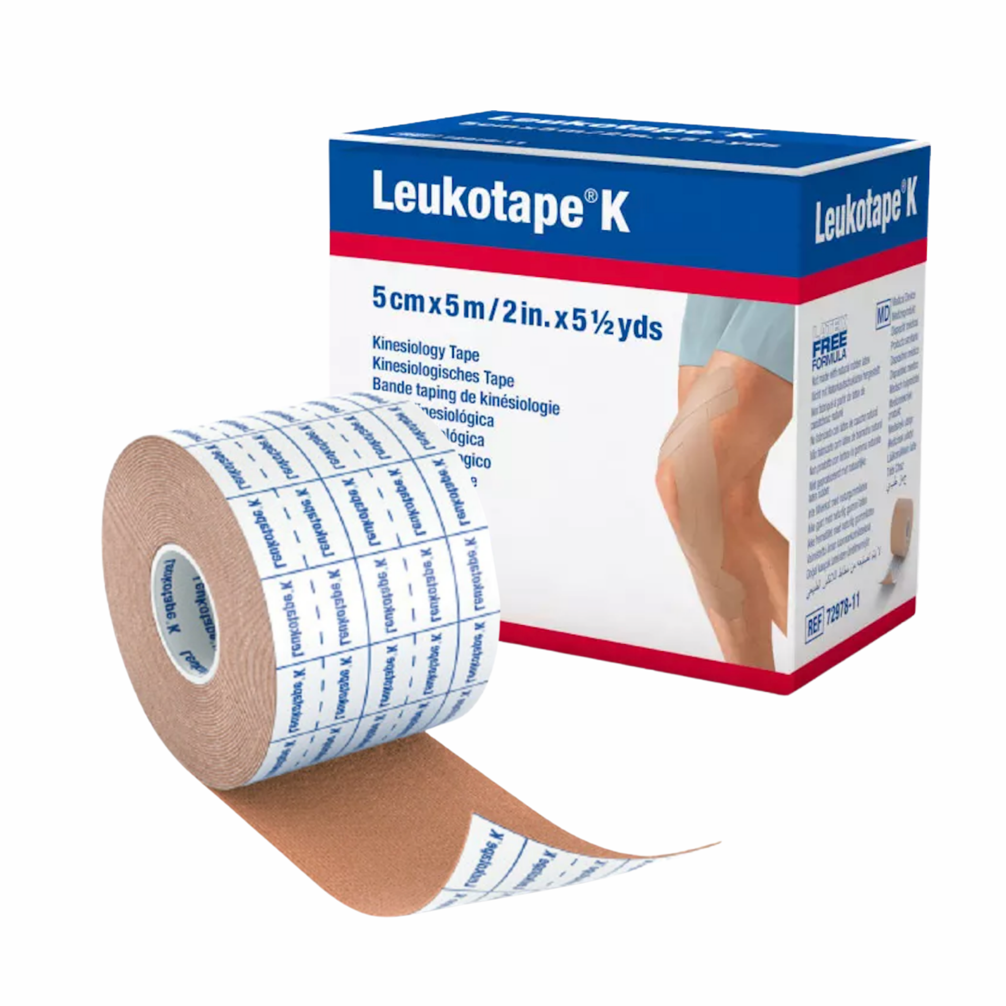 Cinta Kinesiológica Leukotape K Beige 5 cm x 5 m