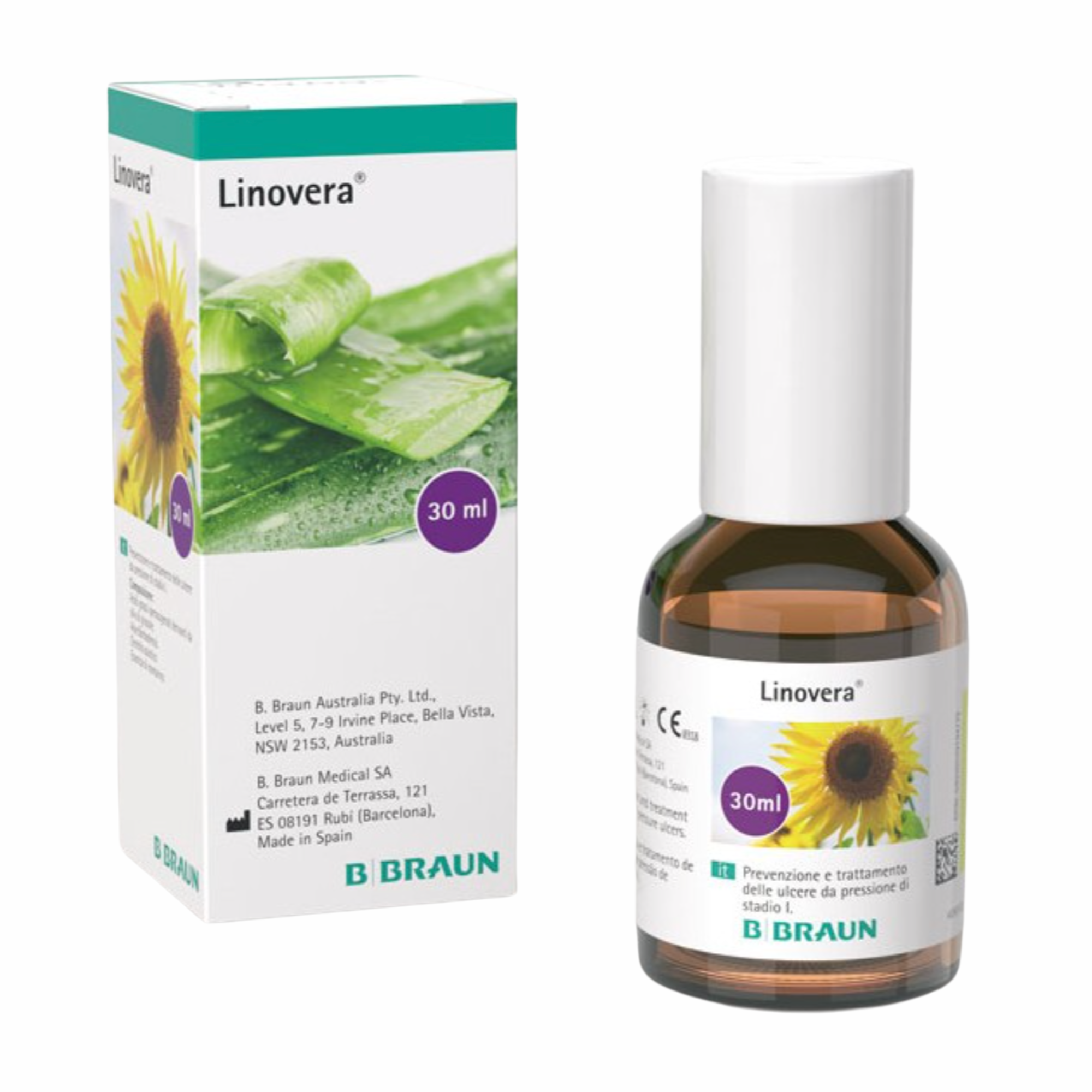 Linovera B. Braun | Spray 30 ml | Protección y Regeneración Cutánea