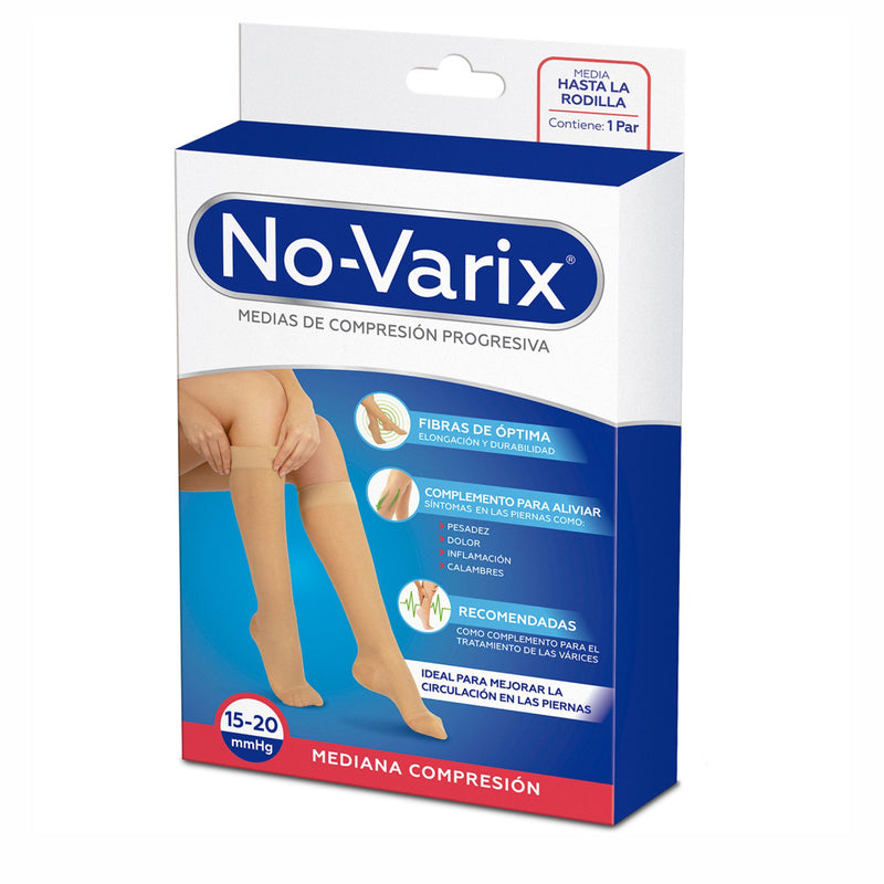 Media de Compresión No-Varix 15–20 mmHg