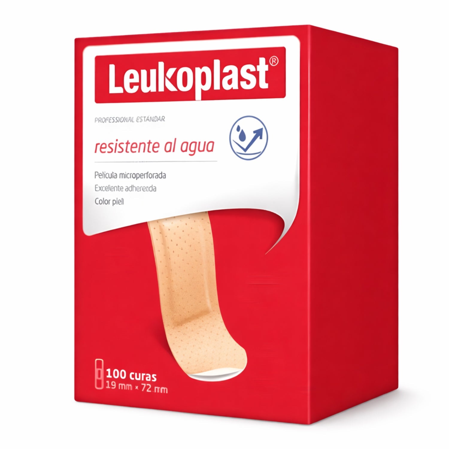 Parche Curita Leukoplast Estándar 19 x 72 mm | Caja x100 unidades