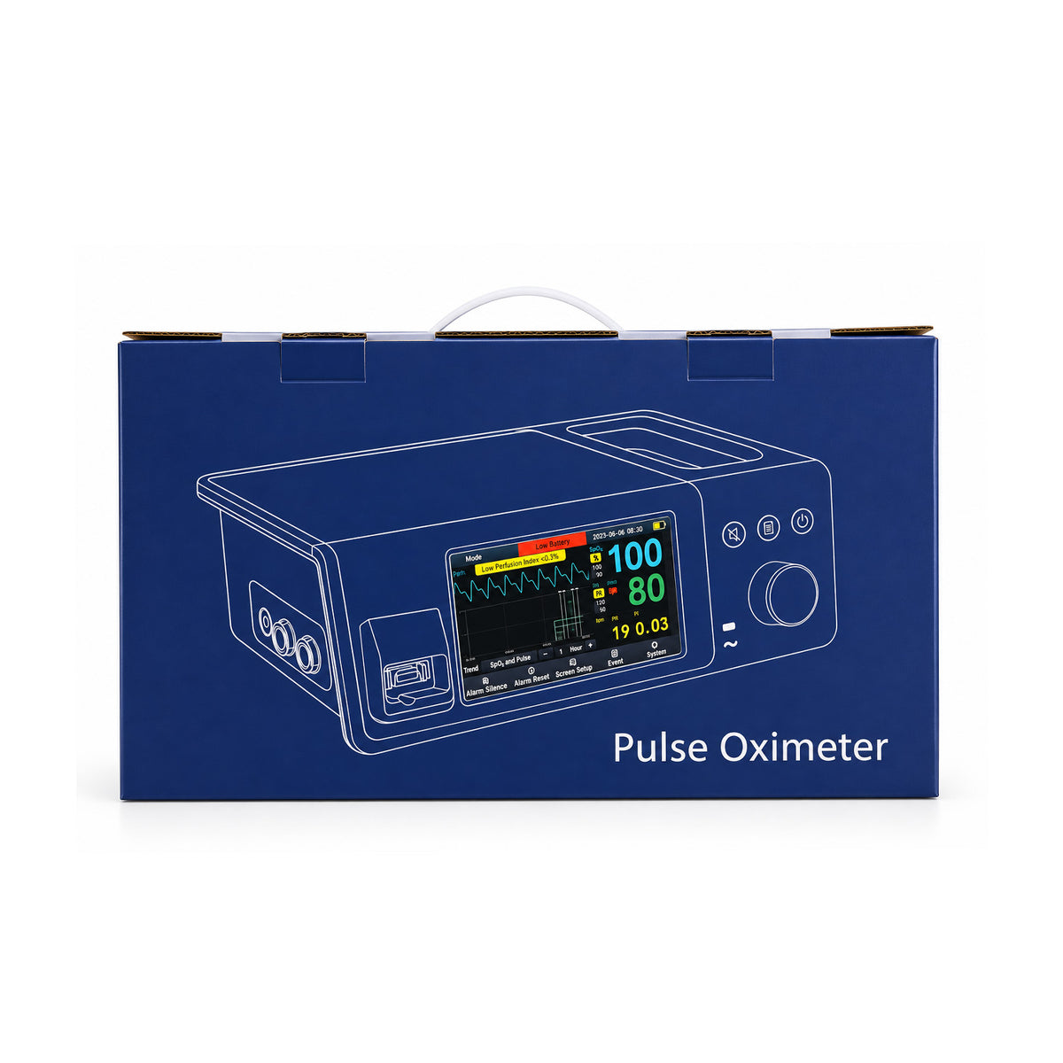 Monitor Veterinario Sobremesa 5" NIBP + SpO2 + Temp - V-Care Recovery