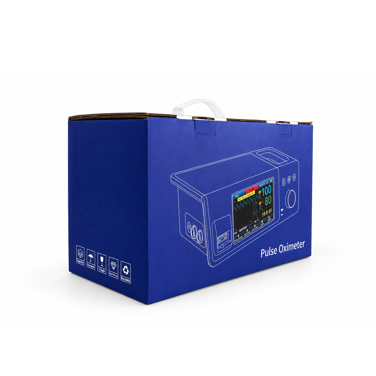 Monitor Veterinario Sobremesa 5" NIBP + SpO2 + Temp - V-Care Recovery