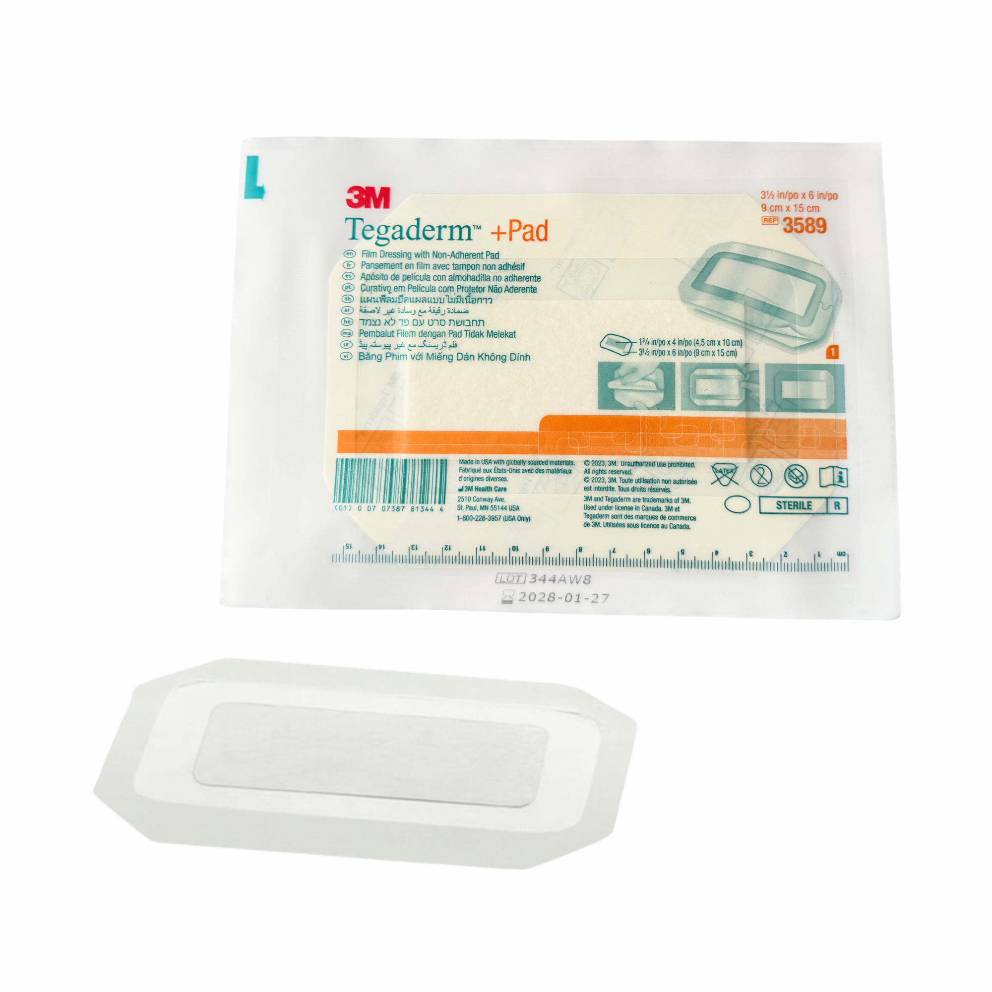 Tegaderm +Pad 9 cm x 15 cm